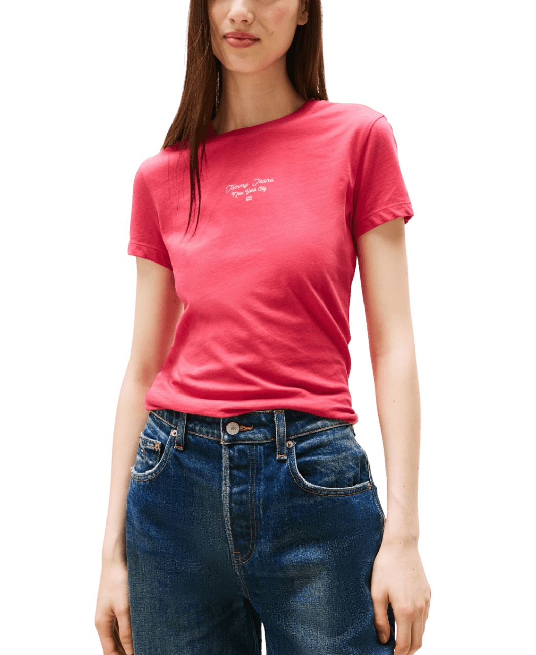 Γυναικείο T-shirt Μαύρο Tommy Jeans DW0DW21542-BDS