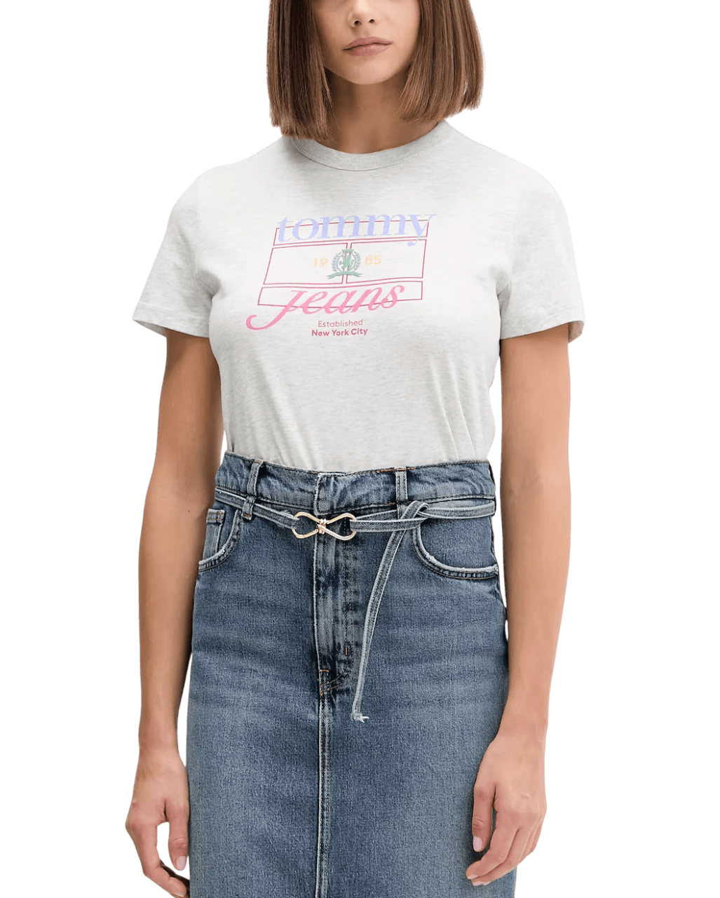 Women's T-Shirts Tommy Hilfiger Gray