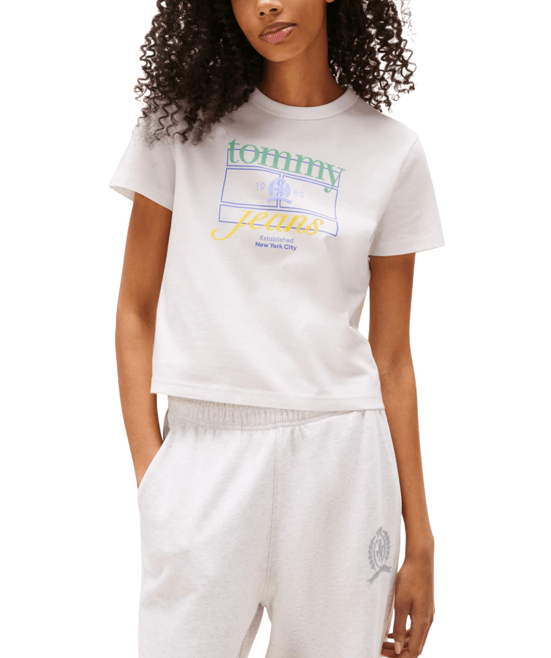 Women's T-Shirts Tommy Hilfiger Gray