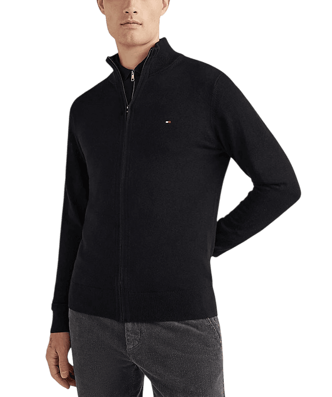 Ανδρική Ζακέτα Μαύρη Tommy Hilfiger MW0MW28050-BDS