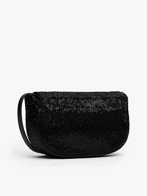 Γυναικεία Δερμάτινη Τσάντα Χιαστί Μαύρη Tommy Hilfiger AW0AW17940-BDS