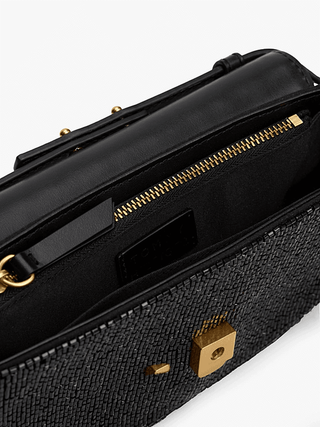 Γυναικεία Δερμάτινη Τσάντα Χιαστί Μαύρη Tommy Hilfiger AW0AW17940-BDS