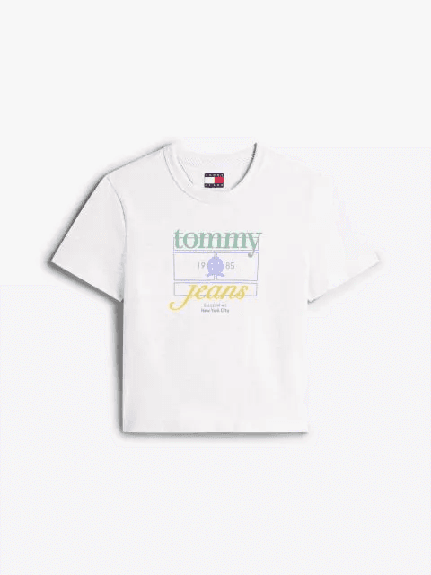 Γυναικείο T-shirt Λευκό Tommy Jeans DW0DW21533-YBL