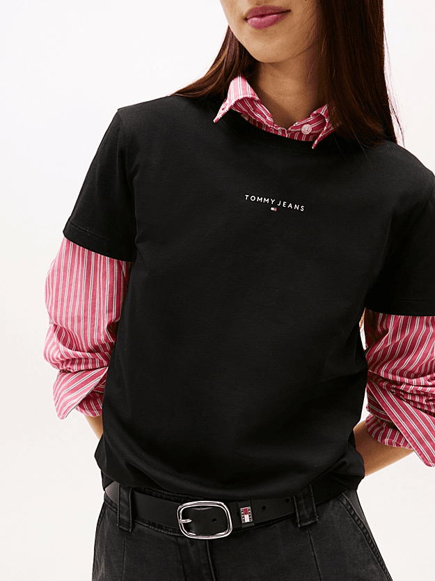 Γυναικείο T-shirt Μαύρο Tommy Jeans DW0DW21964-BDS