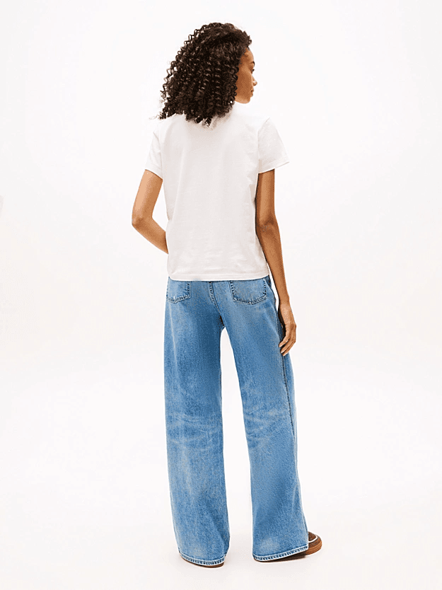 Γυναικείο T-shirt Off White Tommy Jeans DW0DW21964-YBH