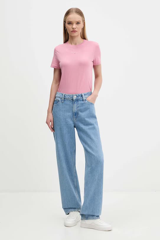 Γυναικείο T-shirt Ροζ Tommy Jeans DW0DW21964-TEE
