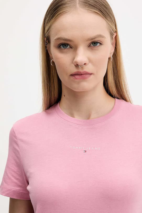 Γυναικείο T-shirt Ροζ Tommy Jeans DW0DW21964-TEE