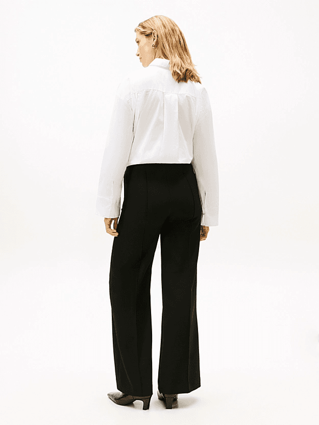 Γυναικείο Παντελόνι Μαύρο Tommy Hilfiger WW0WW48406-BDS