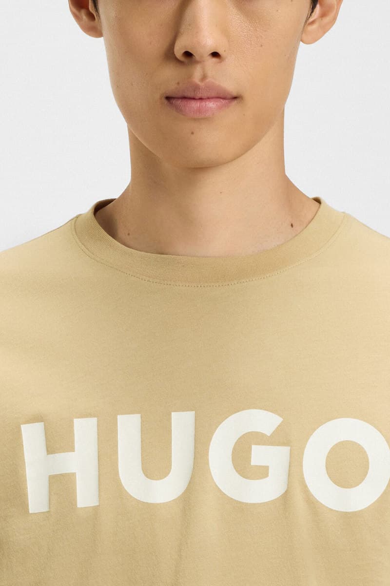 Men's T-Shirts Hugo Beige