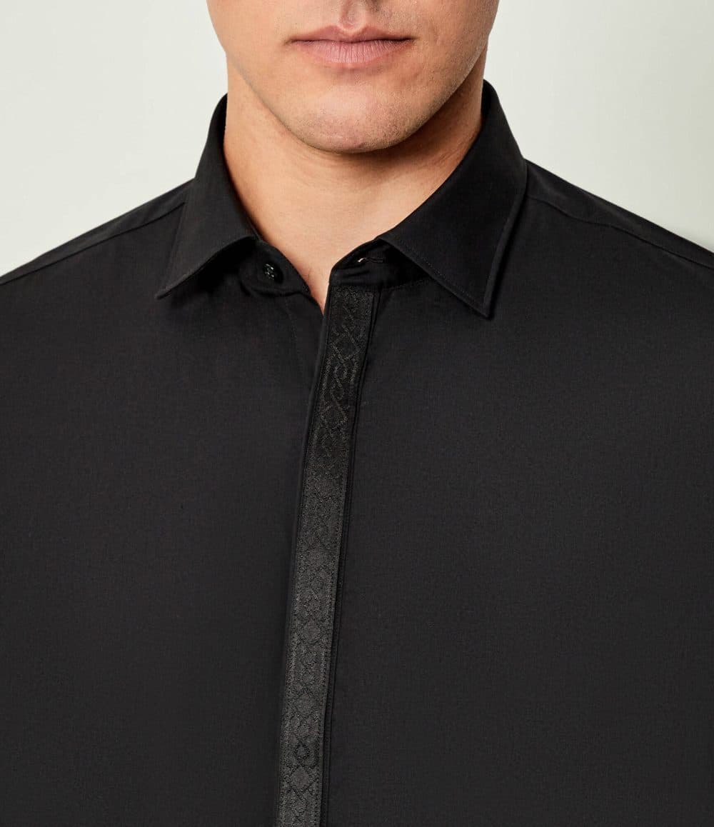 Ανδρικό Keidi Πουκάμισο Μαύρο Hugo 50549775-001