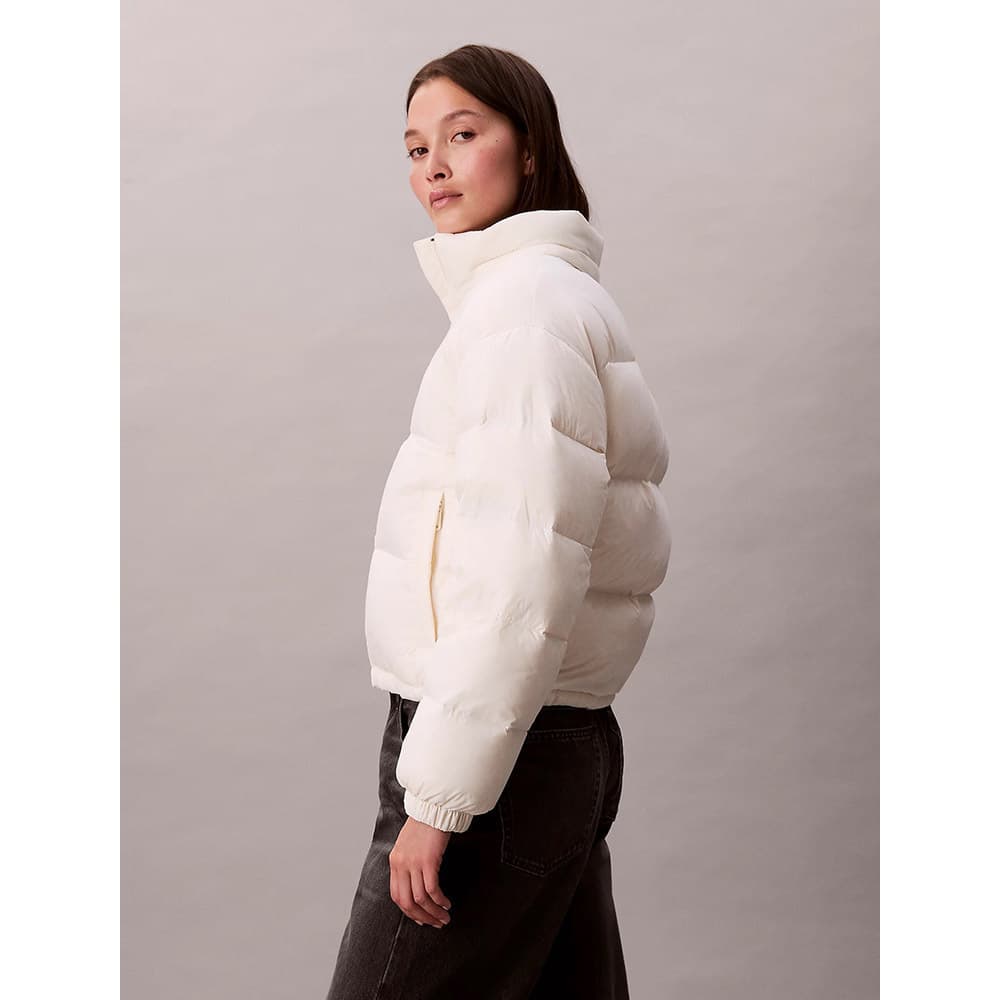 Γυναικείο Puffer Μπουφάν Μπεζ Calvin Klein LV047D501G-VDV