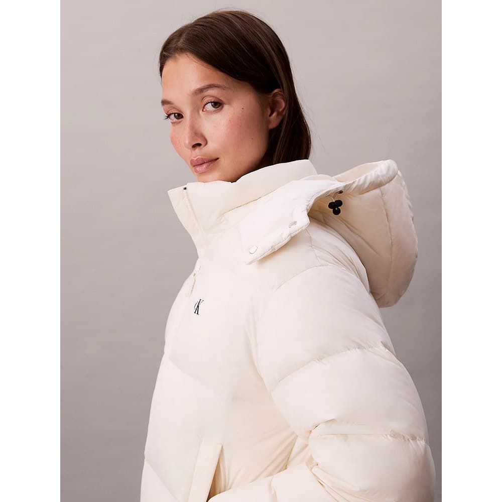 Γυναικείο Puffer Μπουφάν Μπεζ Calvin Klein LV047D501G-VDV