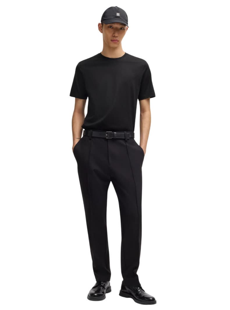 T-SHIRT HUGO DIMERTEE BLACK HUGO BOSS