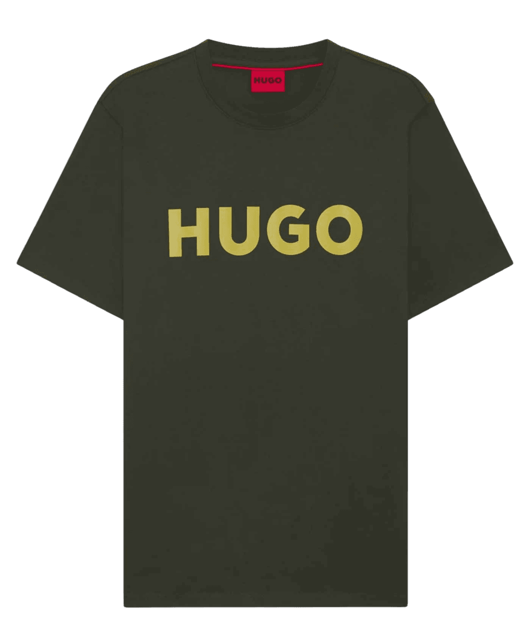 HUGO T-SHIRT DULIVIO LOGO ΧΑΚΙ
