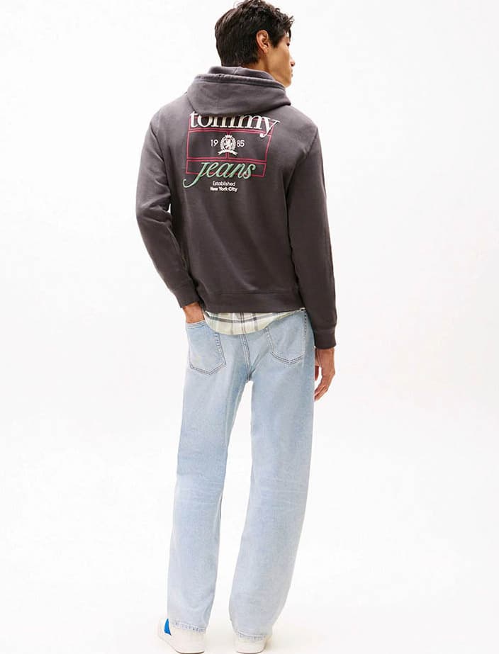 Ανδρικό Φούτερ Μαύρο Tommy Jeans DM0DM22085-BDS