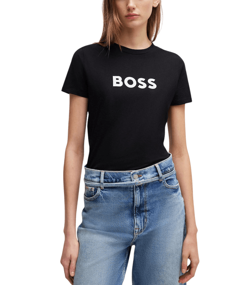 Γυναικείο C_Elogo 5 T-Shirt Μαύρο BOSS 50501139-001