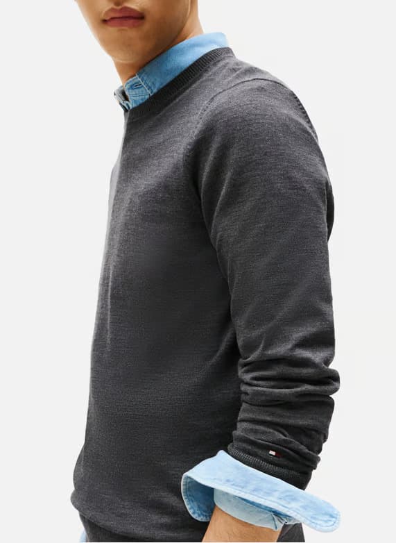 Ανδρικό Πουλόβερ Γκρι Tommy Hilfiger MW0MW39775-P92