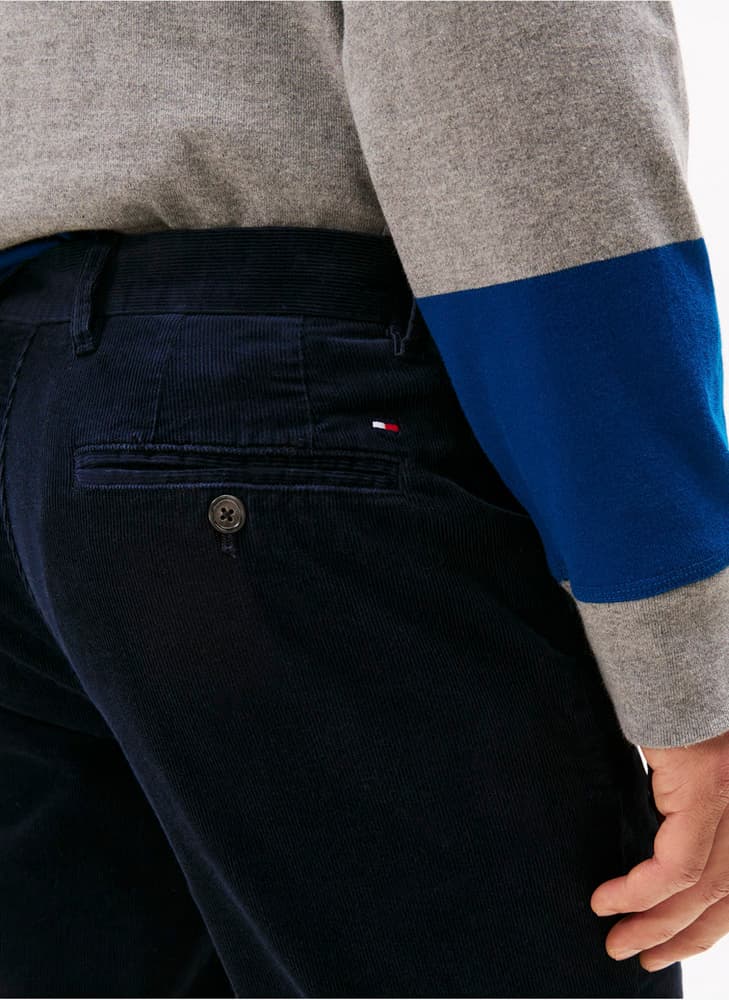 Ανδρικό Κοτλέ Denton Παντελόνι Navy Μπλε Tommy Hilfiger MW0MW40267-DW5