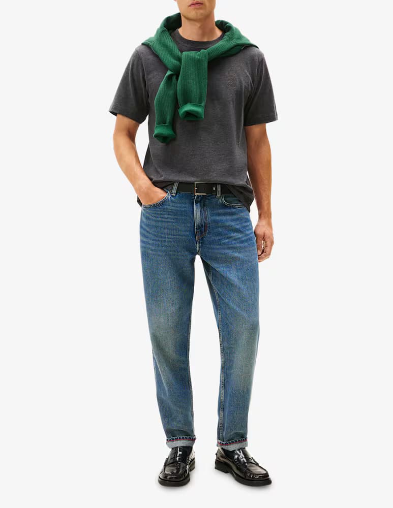 Ανδρικό T-shirt Γκρι Tommy Hilfiger MW0MW40019-P98