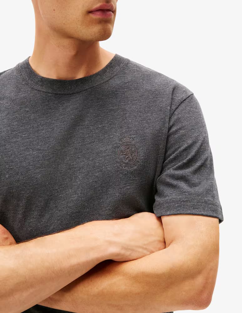 Ανδρικό T-shirt Γκρι Tommy Hilfiger MW0MW40019-P98