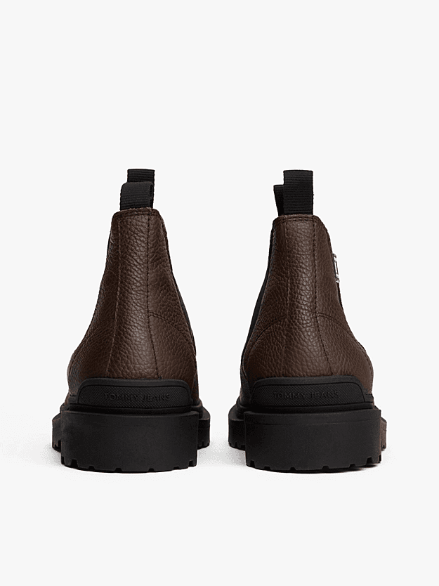 Ανδρικά Δερμάτινα Chelsea Μποτάκια Καφέ Tommy Jeans EM0EM01670-GV0