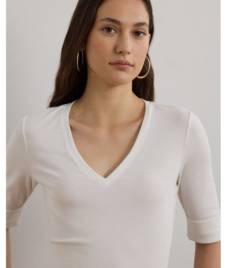 Γυναικείο Judy T-shirt Λευκό Ralph Lauren 200815843001-100