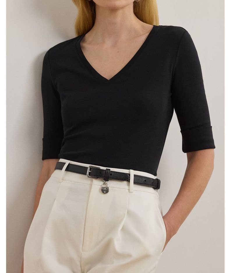 Γυναικείο Judy T-shirt Μαύρο Ralph Lauren 200815843003-001