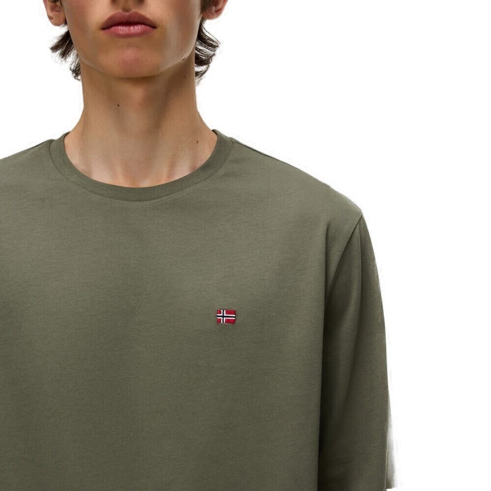 Ανδρικό Μακρυμάνικο Salis T-shirt Λαδί Napapijri NP0A4HN7-G0A1