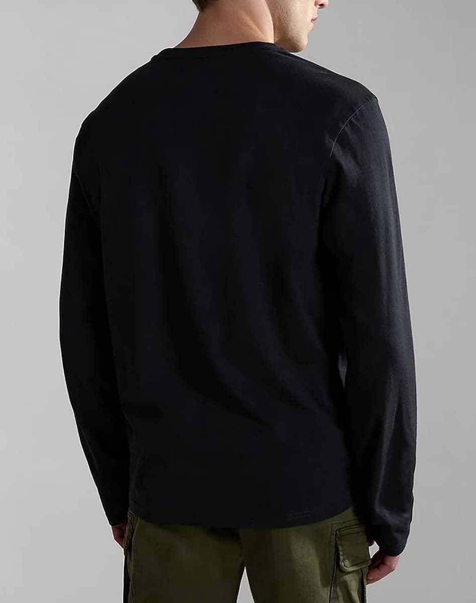 Ανδρικό Μακρυμάνικο Salis T-shirt Μαύρο Napapijri NP0A4HN7-0411