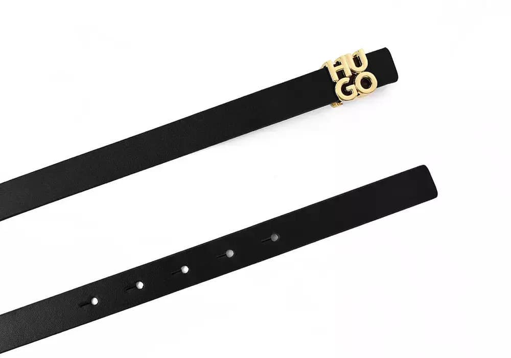 Γυναικεία Δερμάτινη Ζώνη Μαύρη Hugo 50554084-001