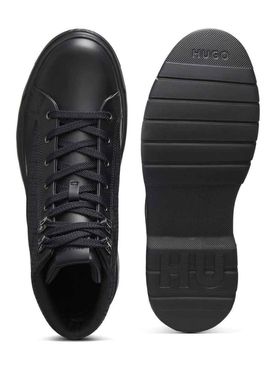 Ανδρικά Δερμάτινα Urian Μποτάκια Μαύρα Hugo 50552644-001