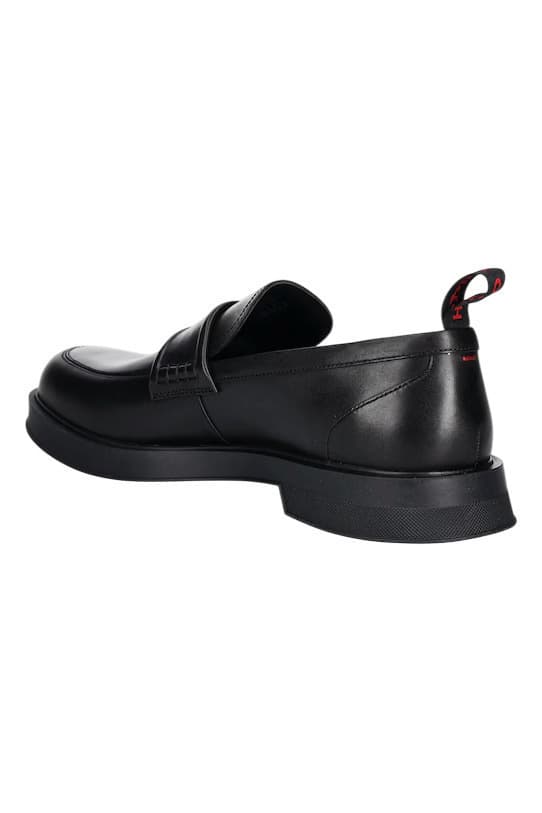 Ανδρικά Δερμάτινα Lenner Loafers Μαύρα Hugo 50548485-001