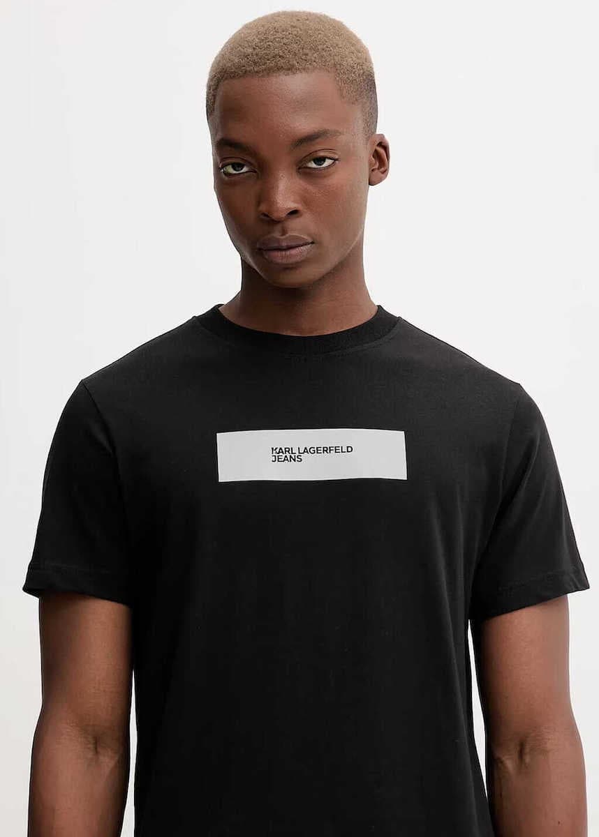 Ανδρικό T-shirt Μαύρο Karl Lagerfeld Jeans A4M17019-999 BLACK