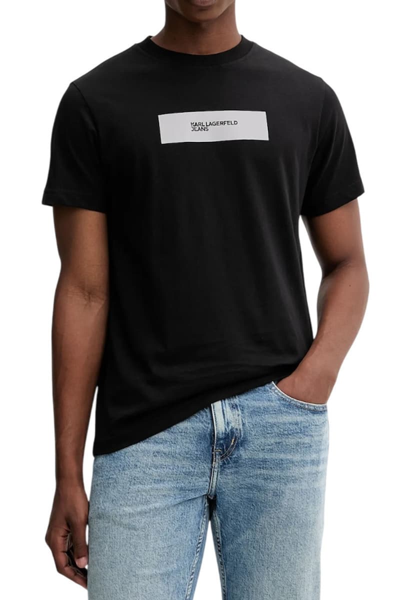 Ανδρικό T-shirt Μαύρο Karl Lagerfeld Jeans A4M17019-999 BLACK