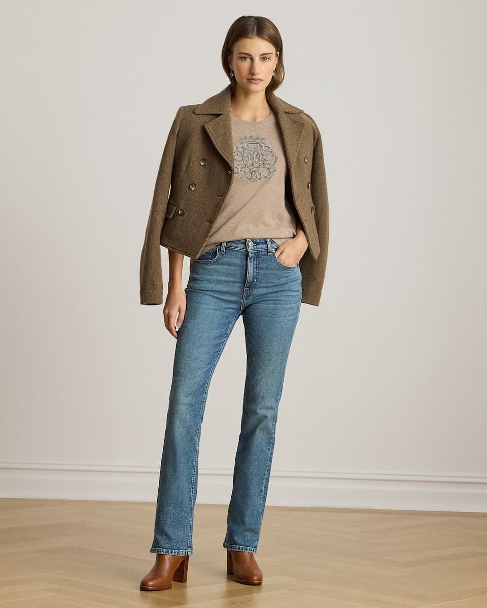 Γυναικείο Katlin T-shirt Μπεζ Ralph Lauren 200980286001-BEIGE HTR