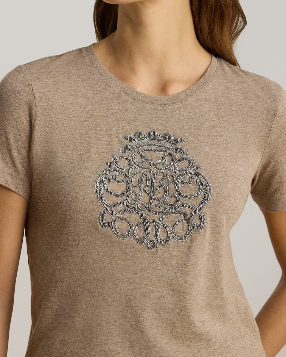 Γυναικείο Katlin T-shirt Μπεζ Ralph Lauren 200980286001-BEIGE HTR