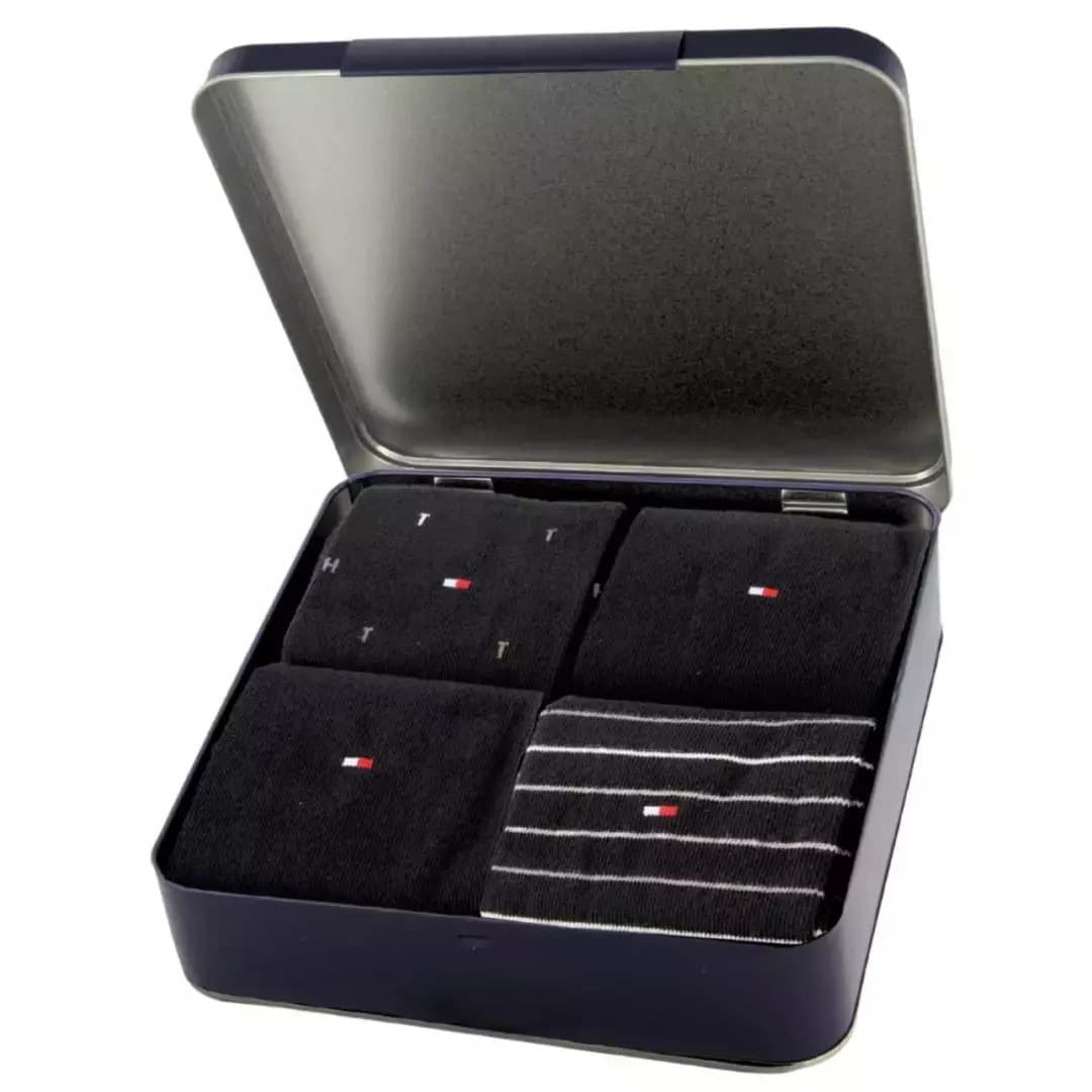 Ανδρικό Σετ Κάτσες 4 Τεμαχίων Μαύρες Tommy Hilfiger 701235375-002 BLACK