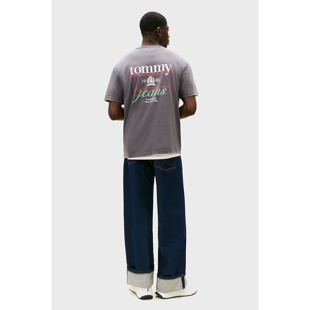 Ανδρικό T-shirt Μαύρο Tommy Jeans DM0DM21986-BDS