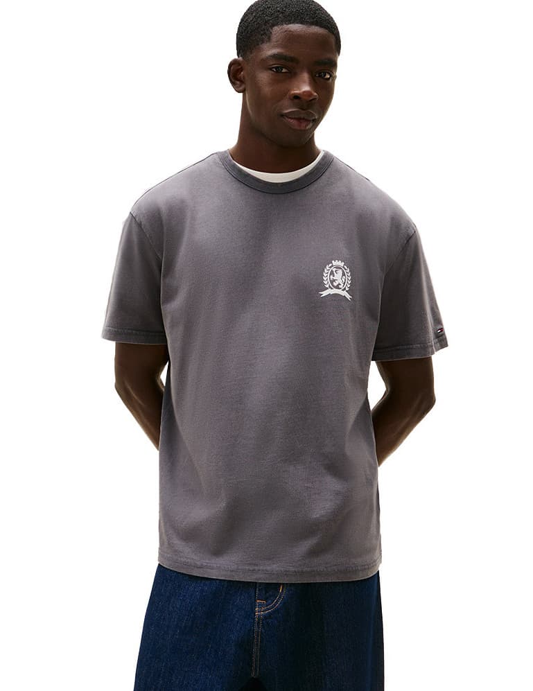 Ανδρικό T-shirt Μαύρο Tommy Jeans DM0DM21986-BDS