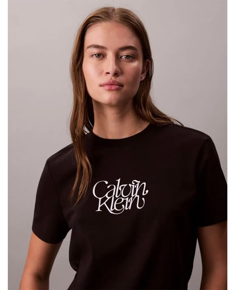 Γυναικείο T-shirt Μαύρο Calvin Klein LV047D210G-UB1