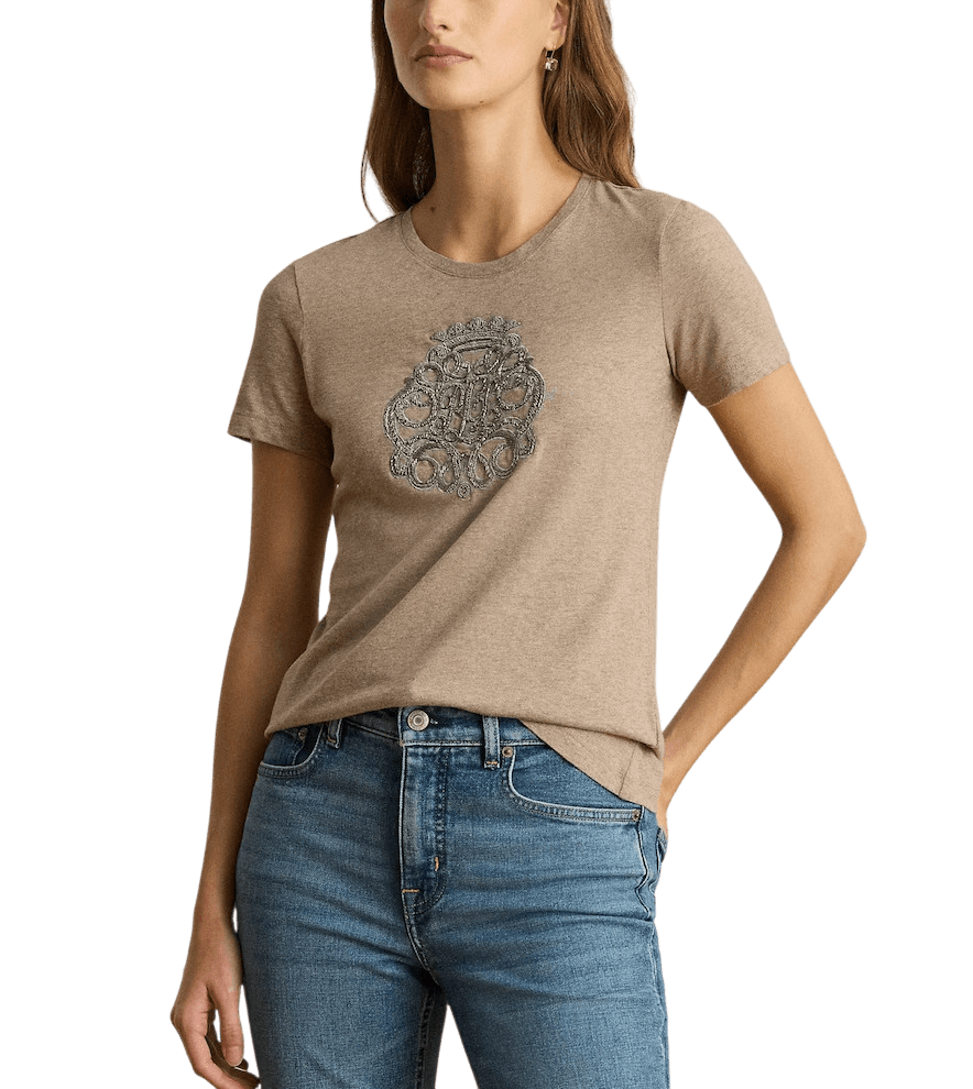 Γυναικείο Katlin T-shirt Μπεζ Ralph Lauren 200980286001-BEIGE HTR