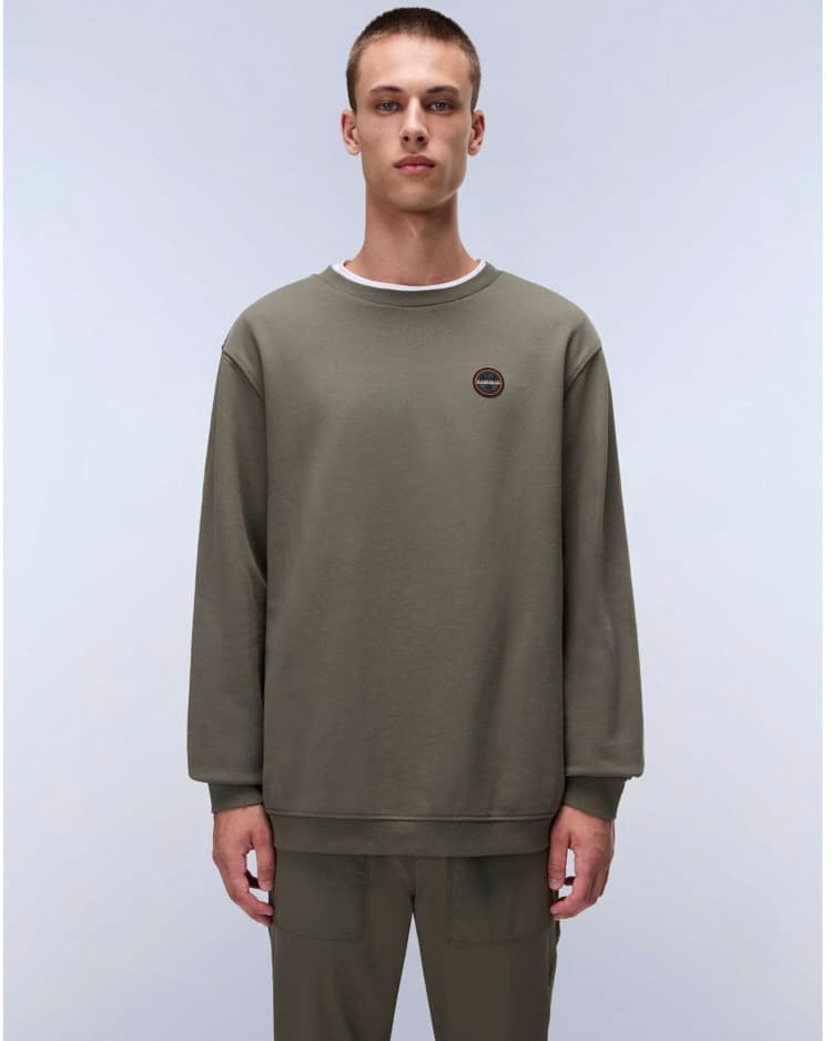 Ανδρικό B-Badge Φούτερ Λαδί Napapijri NP0A8946-G0A1