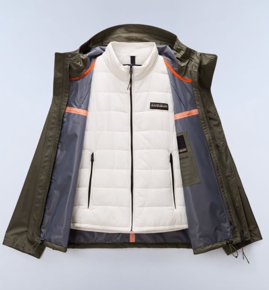 Ανδρικό A-Pilloz Μπουφάν Χακί Napapijri NP0A8927-G0A1