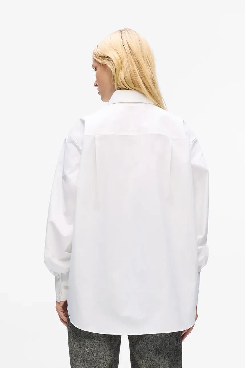 Γυναικείο Signature Πουκάμισο Λευκό Karl Lagerfeld A4W11014-100 WHITE