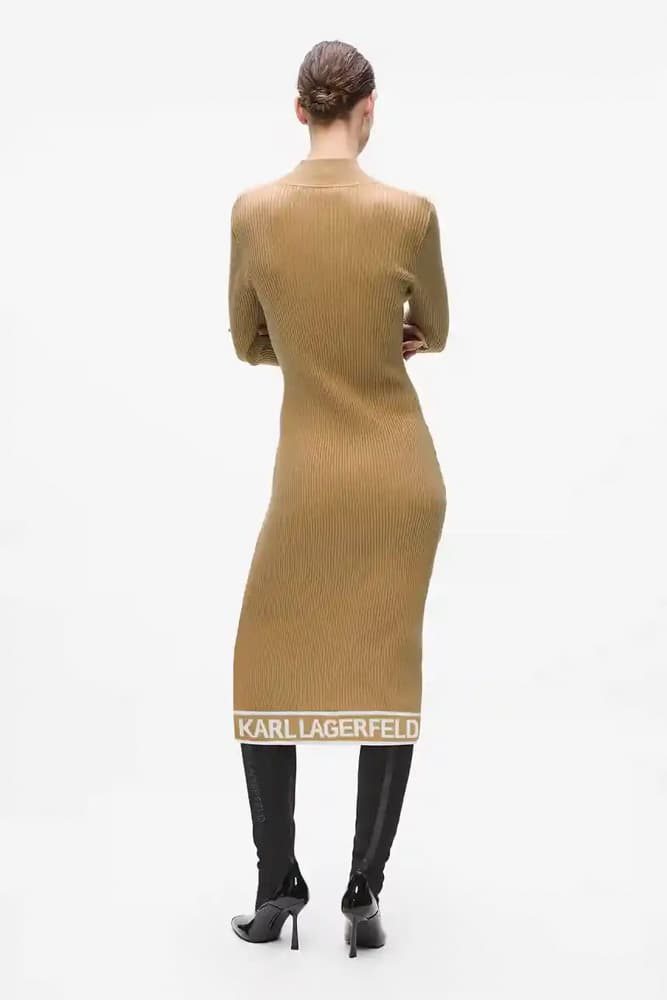 Γυναικείο Φόρεμα Καμηλό Karl Lagerfeld A4W13028-1LG NOUGAT