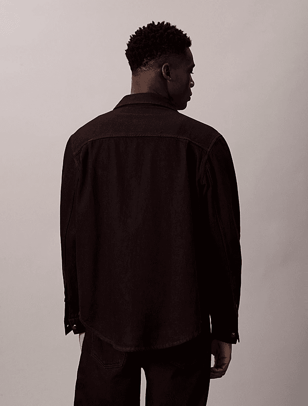Ανδρικό 90s Merlot Overshirt Μαύρο Calvin Klein LV04RD744G-01D