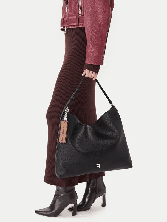 Γυναικεία Ikon Hobo Τσάντα Μαύρη Karl Lagerfeld A4W30005-999 BLACK