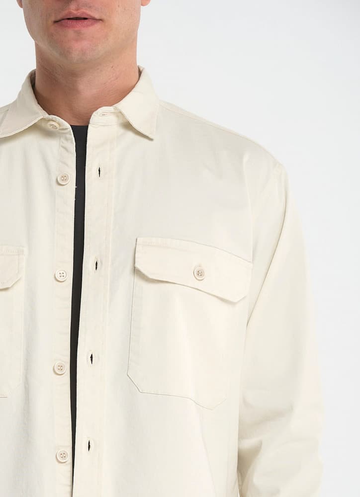 Ανδρικό Overshirt Εκρού Royal Denim SKIVE5140-PANNA