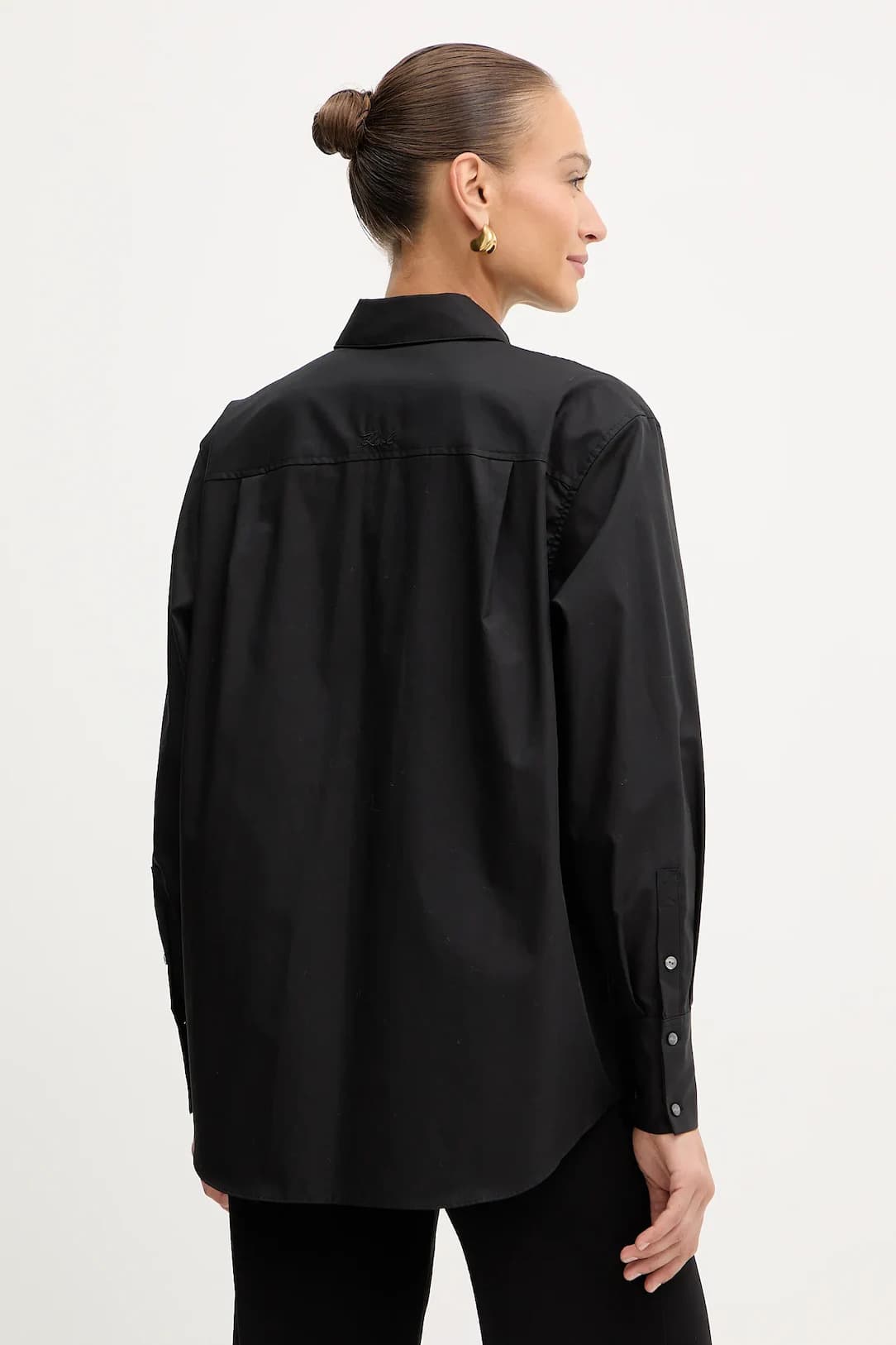 Γυναικείο Signature Πουκάμισο Μαύρο Karl Lagerfeld A4W11014-999 BLACK