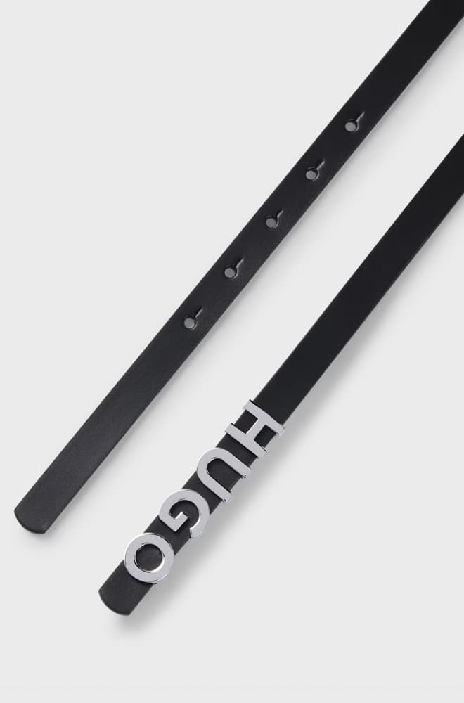 Γυναικεία Δερμάτινη Zula Ζώνη Μαύρη Hugo 50536876-001